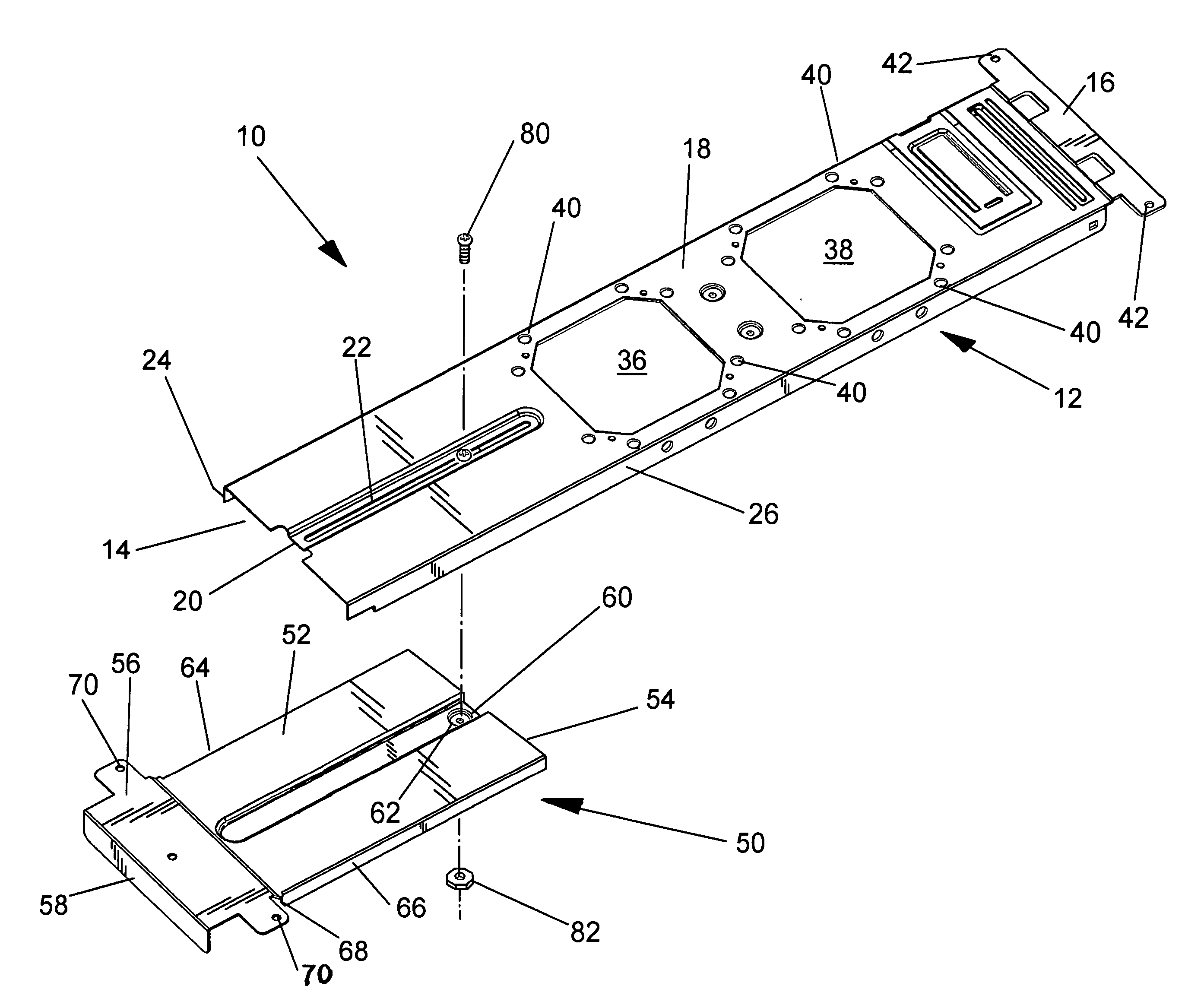 Adjustable mounting bracket assembly for mounting an electrical box