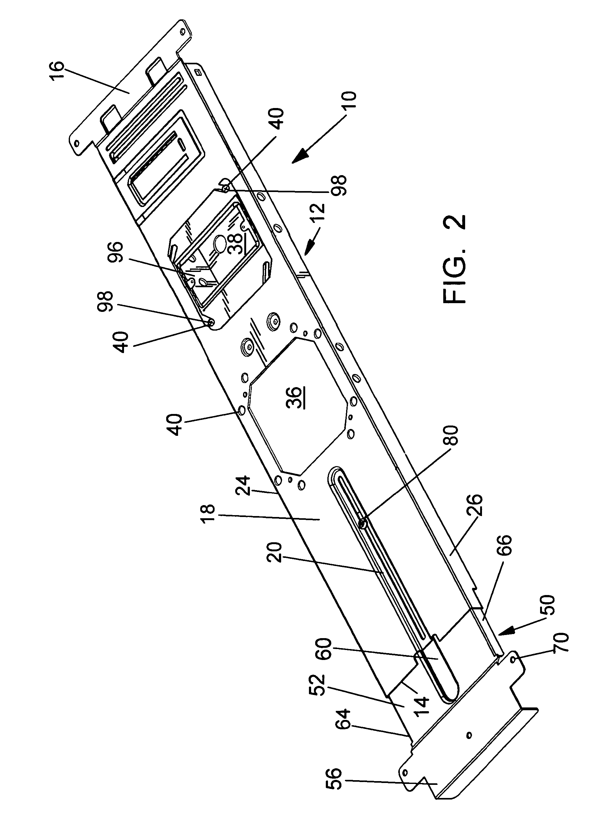 Adjustable mounting bracket assembly for mounting an electrical box