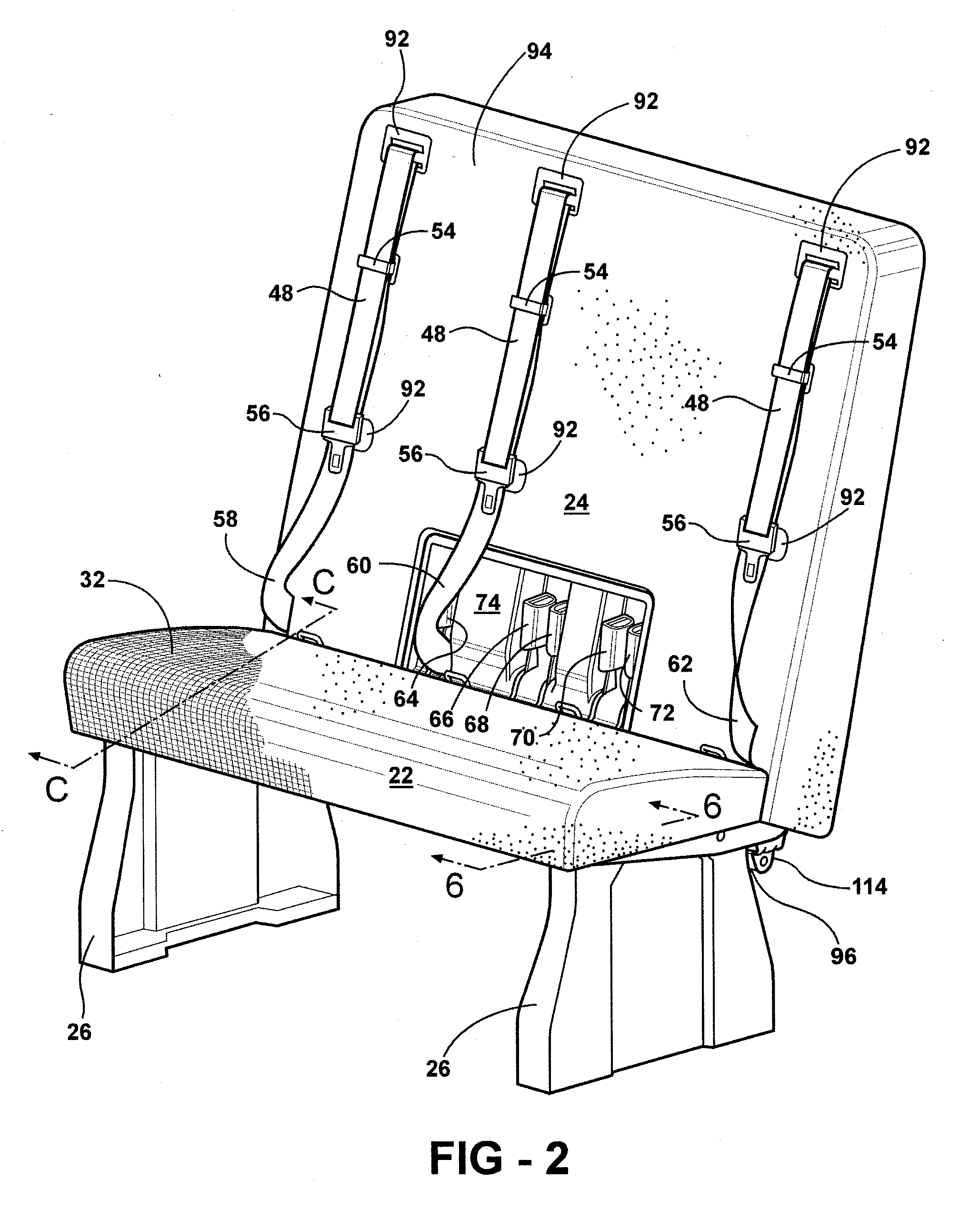 Seat assembly for a vehicle