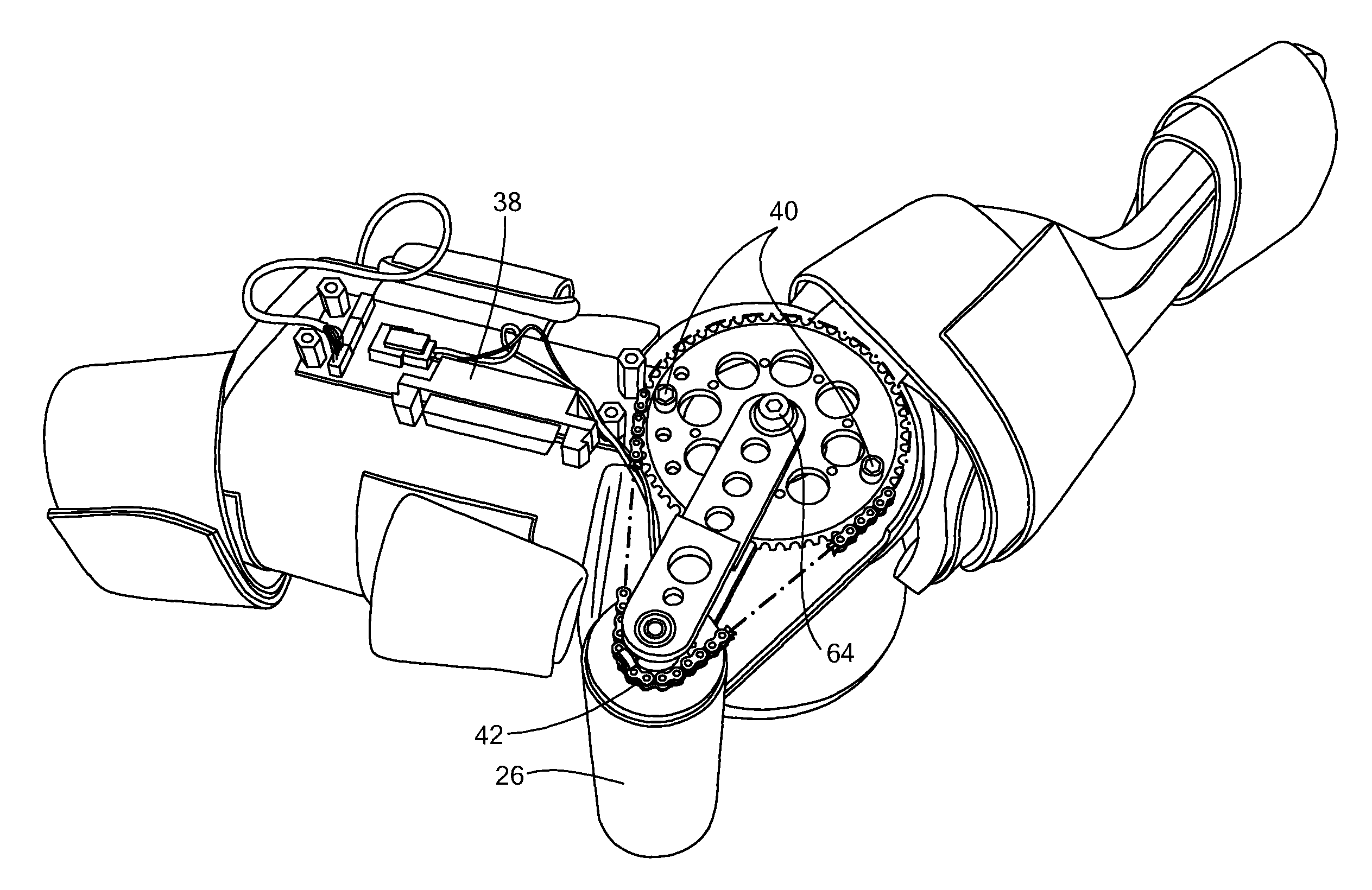 Powered orthotic device and method of using same