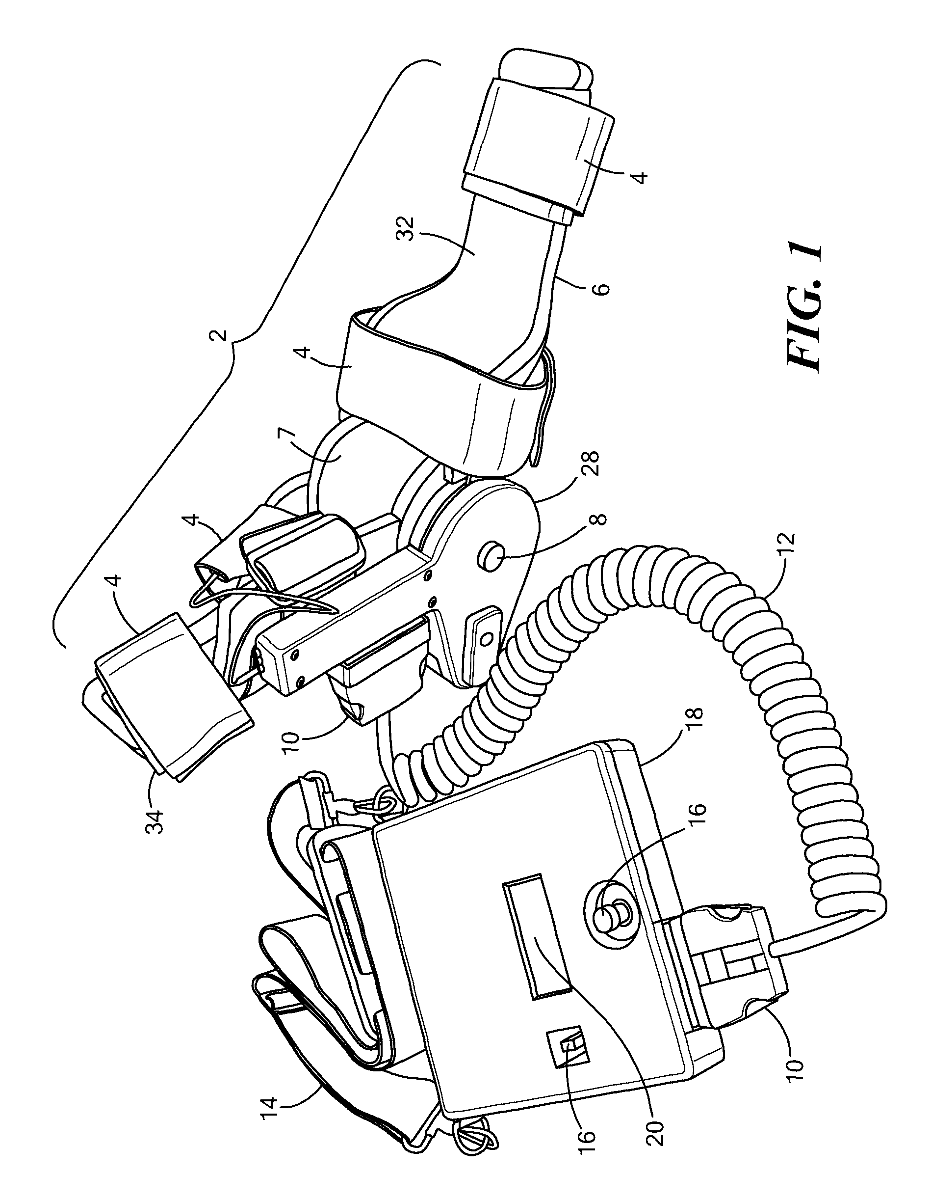 Powered orthotic device and method of using same