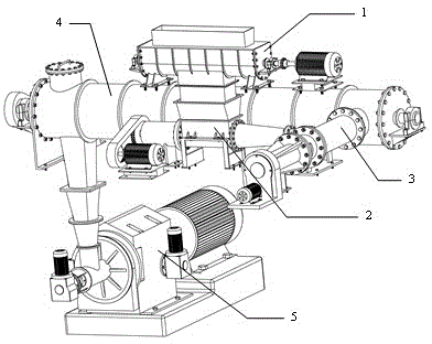 Screw stirring pulp squeezer