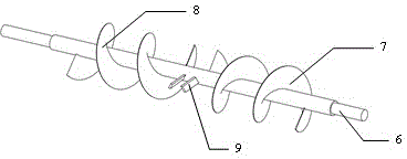 Screw stirring pulp squeezer