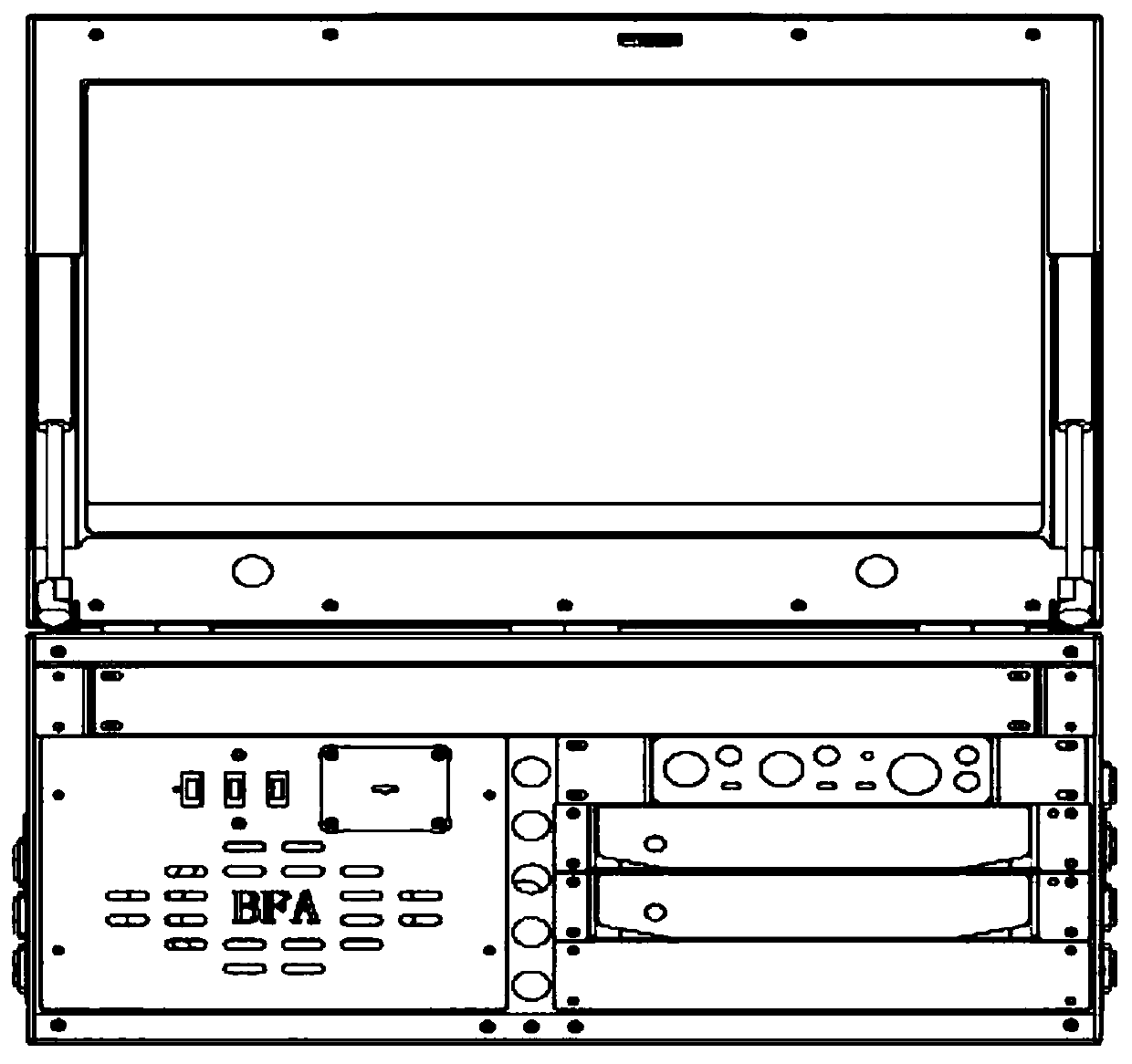 A digital film on-site audio and video signal making and processing integrated device and method