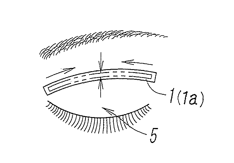 Solution for forming double eyelid and method for forming double eyelid using same