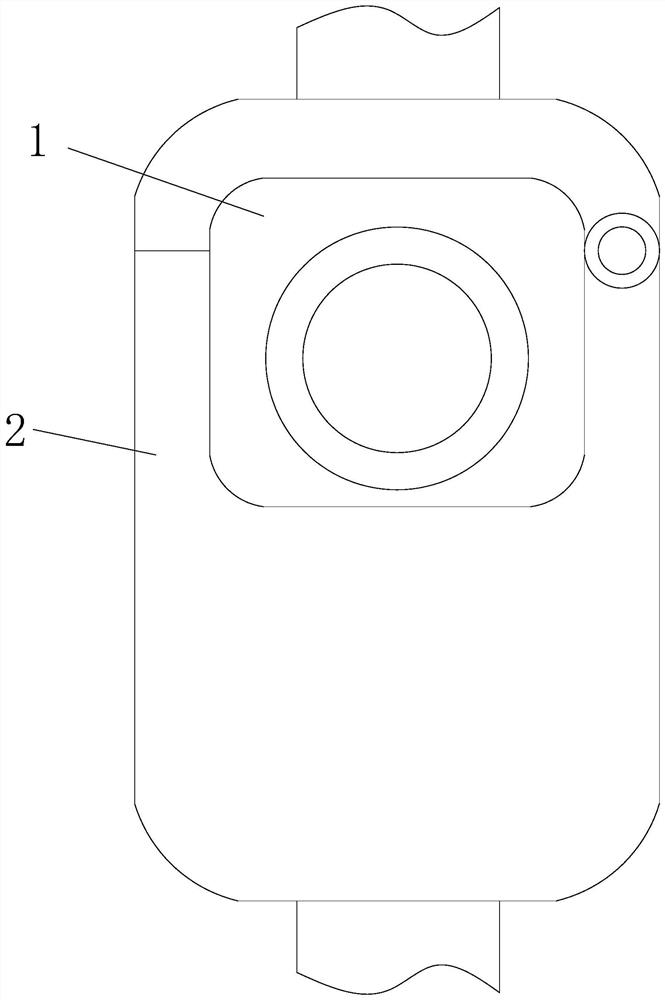 High-sensitivity single police law enforcement video and audio recorder with anti-falling function