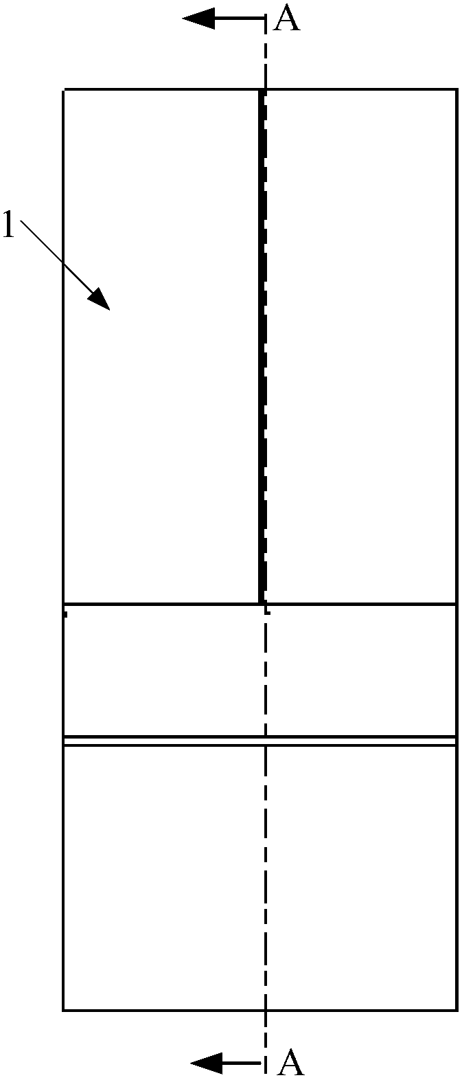 Refrigerator vertical beam sealing structure and refrigerator