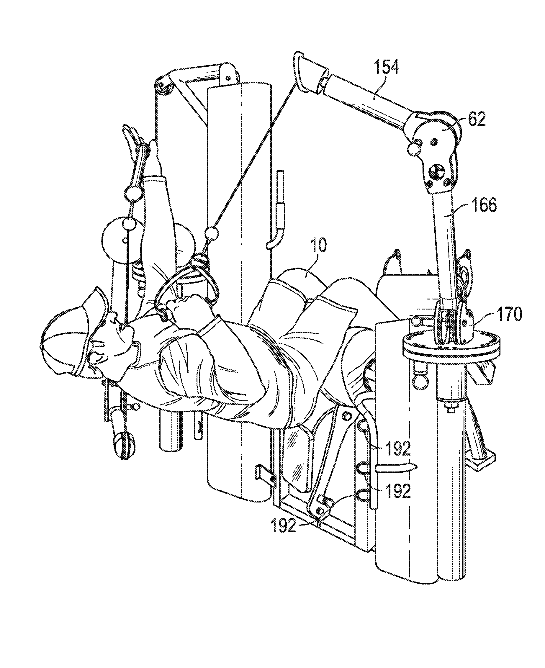 Unsupported pelvic/spine exercise system and method