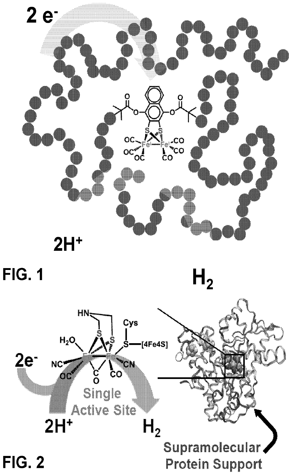 Metallopolymers for catalytic generation of hydrogen