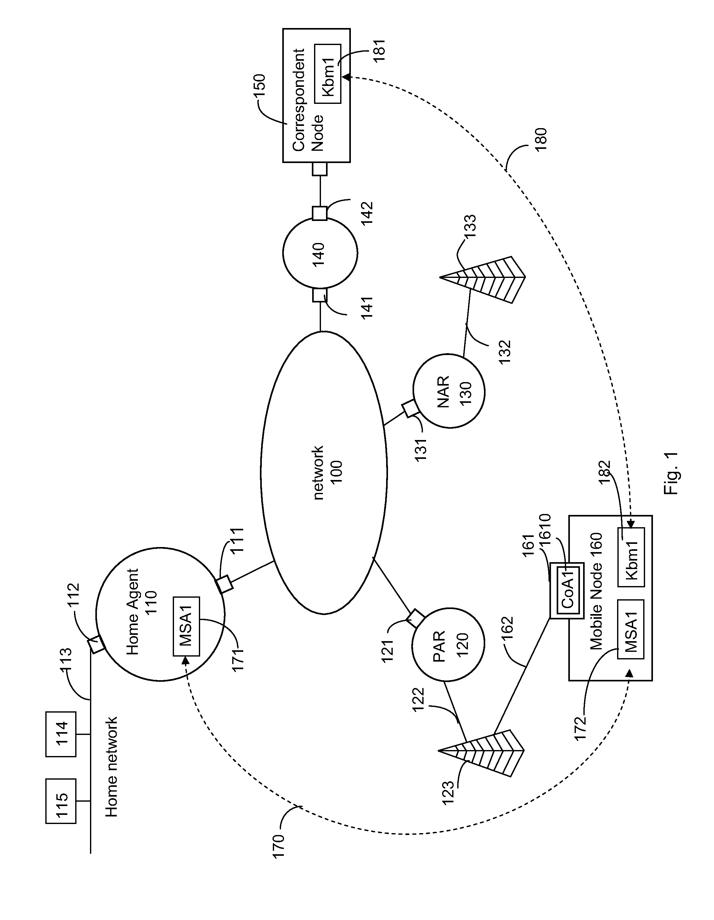 Methods and apparatus for sending data packets to and from mobile nodes in a data network