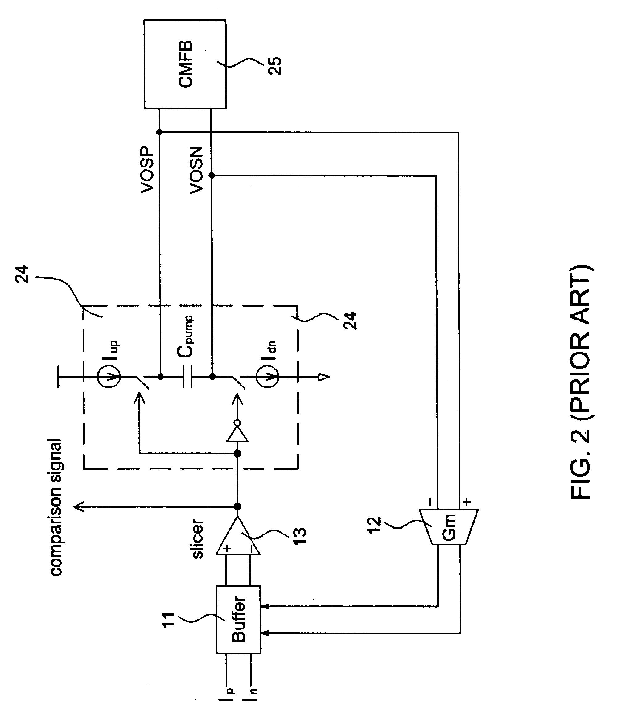 Differential charge pump circuit