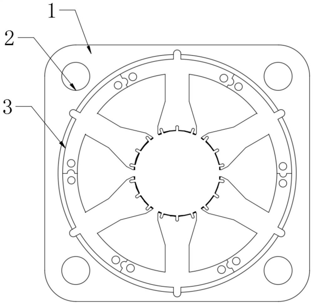 Rotor punching sheet of permanent magnet synchronous motor