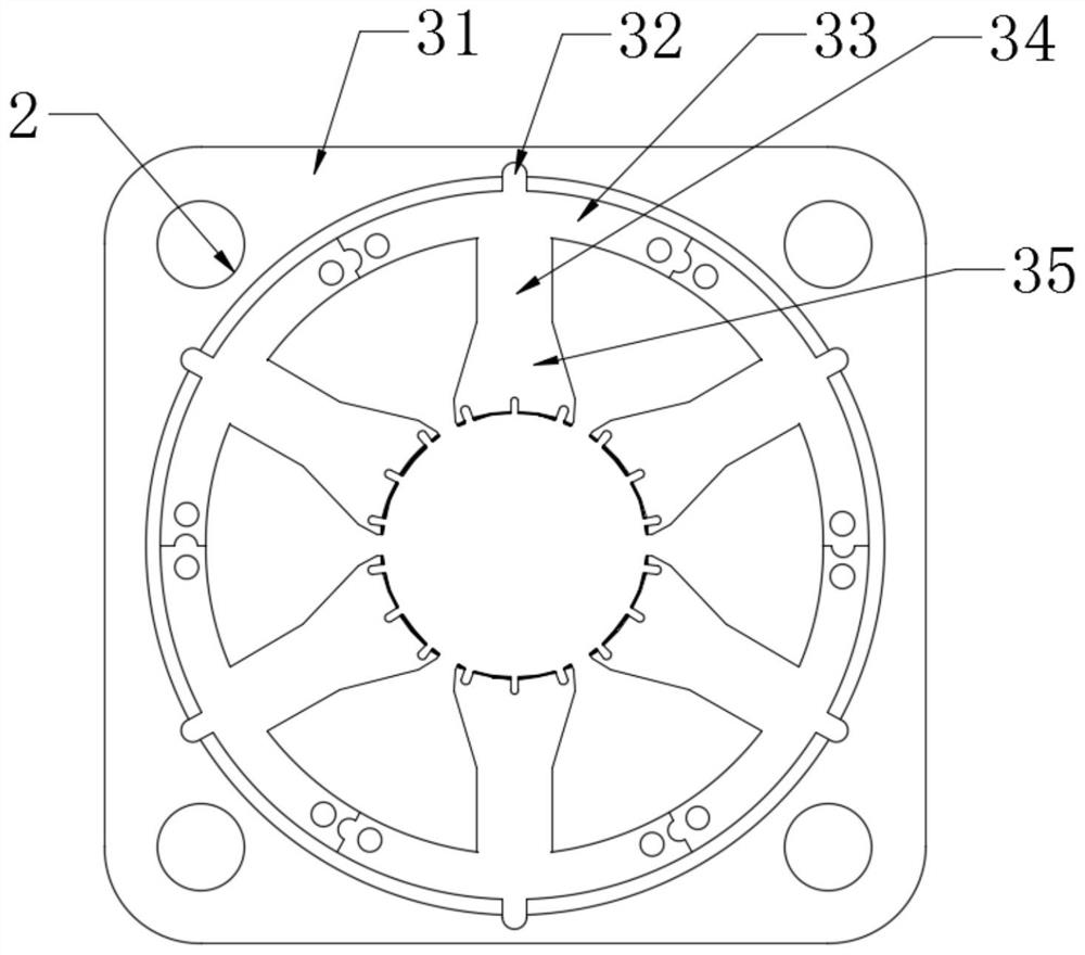 Rotor punching sheet of permanent magnet synchronous motor