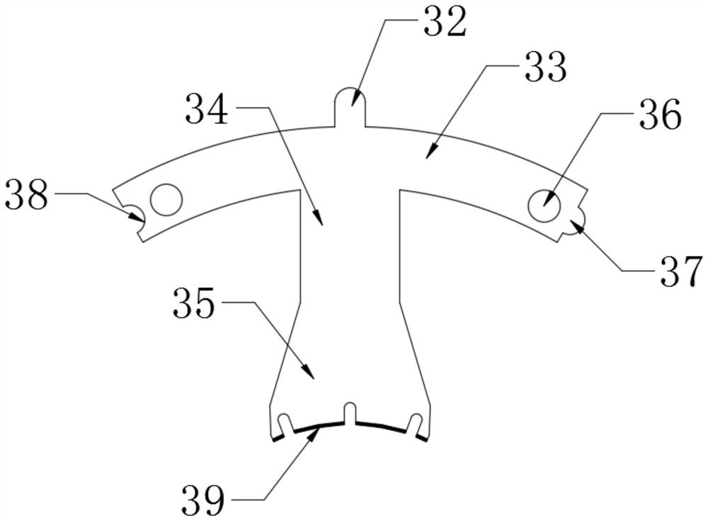 Rotor punching sheet of permanent magnet synchronous motor