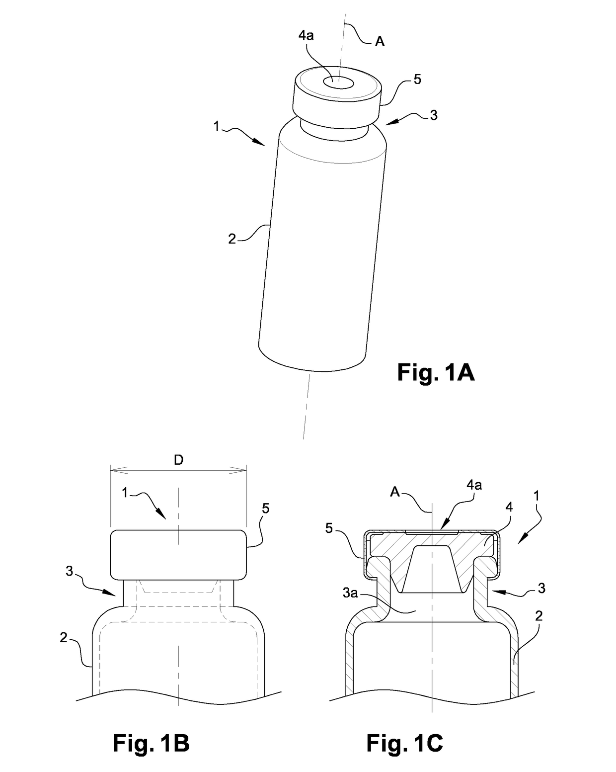 Assembly for coupling an adaptor with a medical container