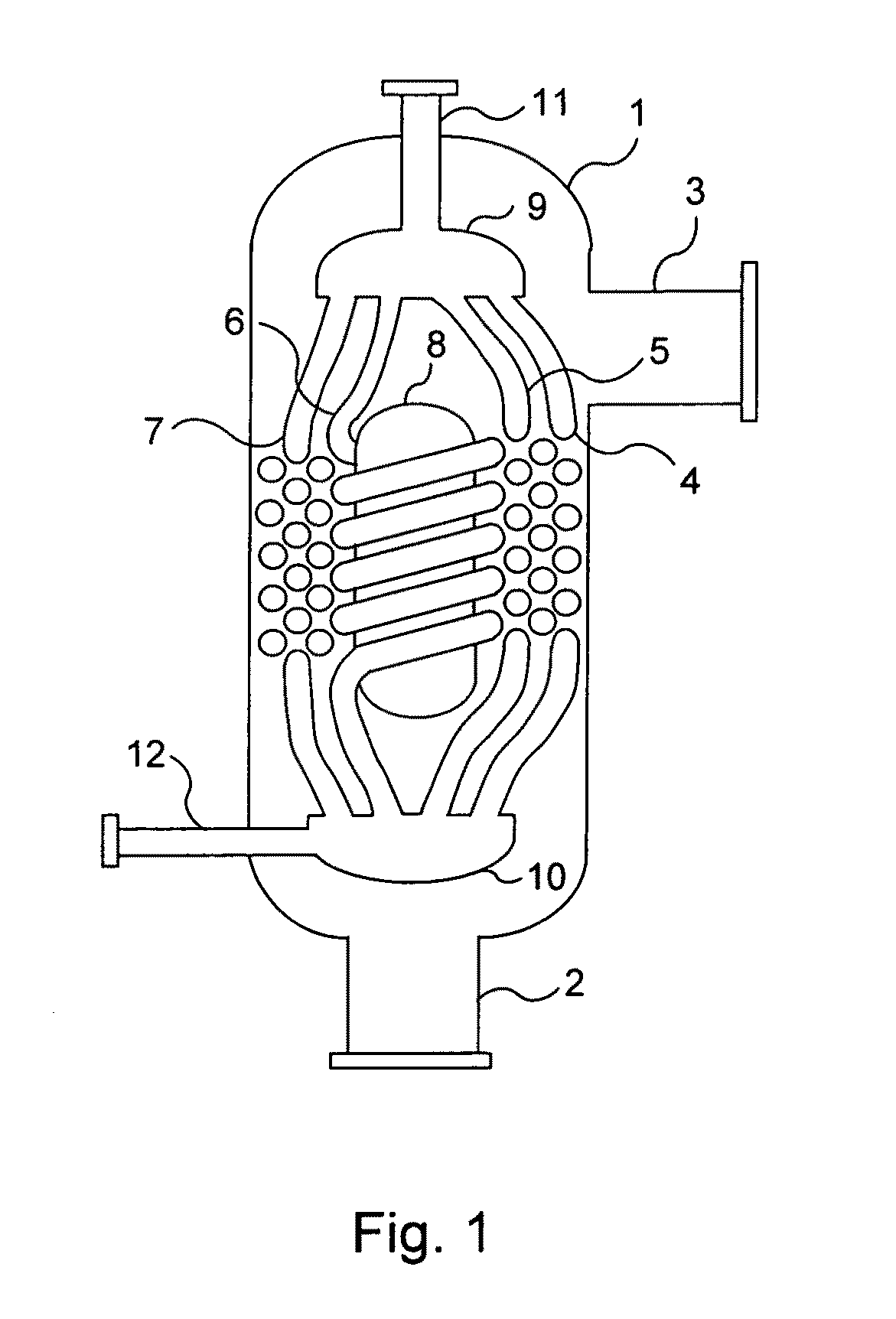 Multiple concentric cylindrical co-coiled heat exchanger