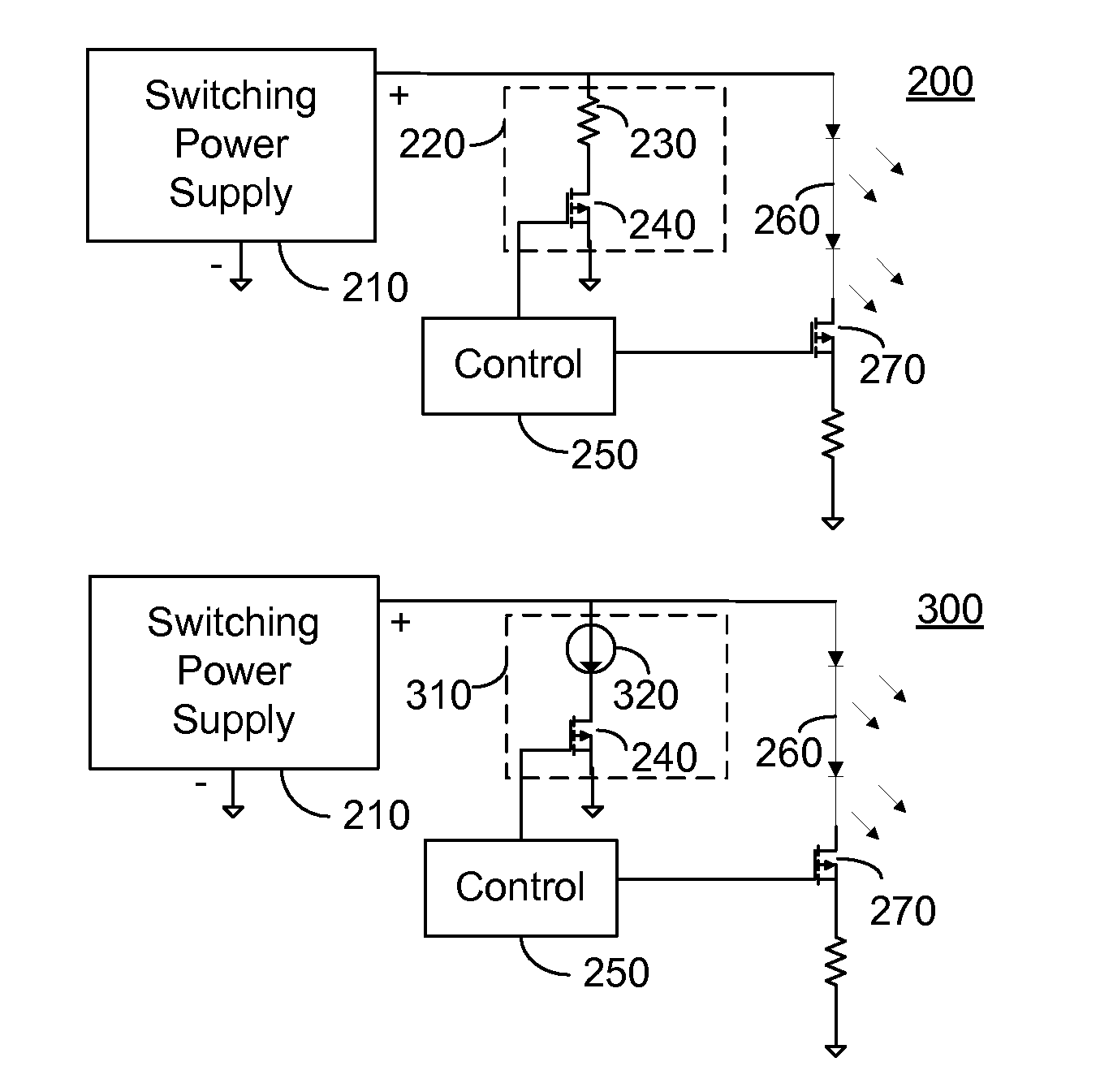 Controlled bleeder for power supply