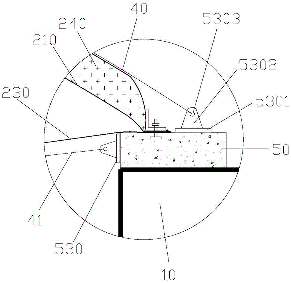 Large-span membrane structure roof