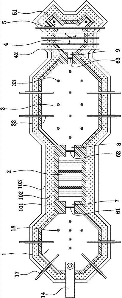 Energy-saving mineral wool preparation system with thermal-state slag