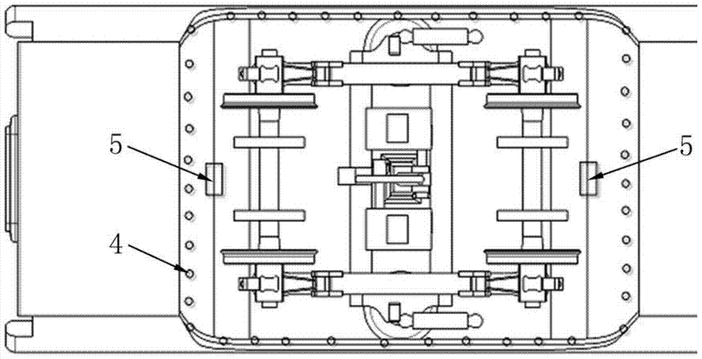 Device and method for testing flow field state in bogie compartment of high-speed train