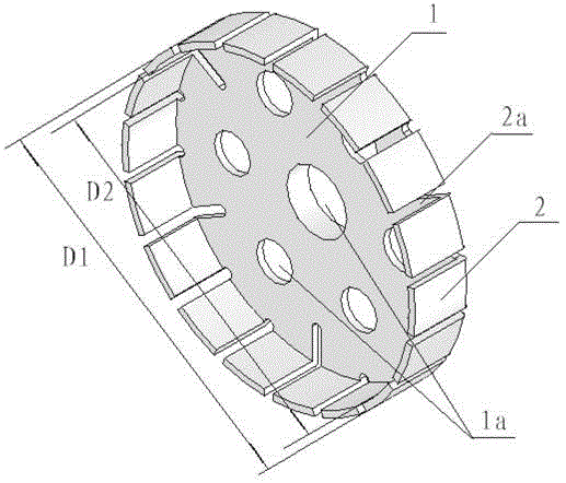 Processing method of magnetic powder clutch cup-shaped rotor