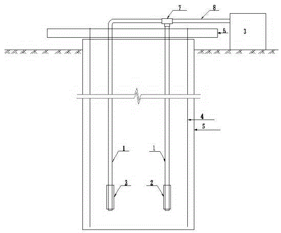 Pneumatic anti-settling circulation system for bored pile mud and its application method