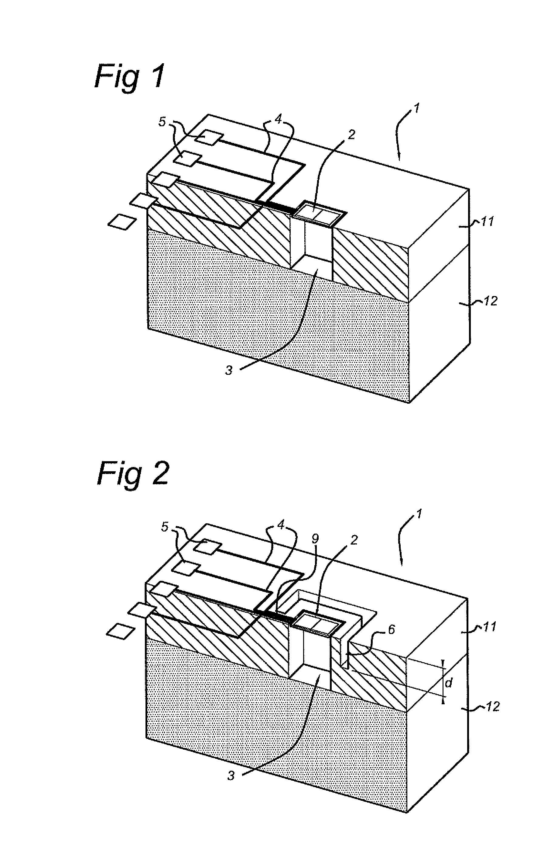 Sensor element and sensor assembly provided with a casing