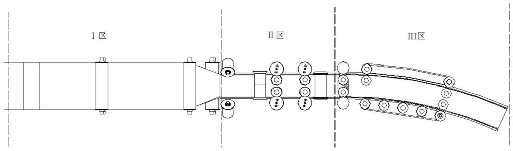 A kind of preparation equipment and method of prefabricated body with bent section