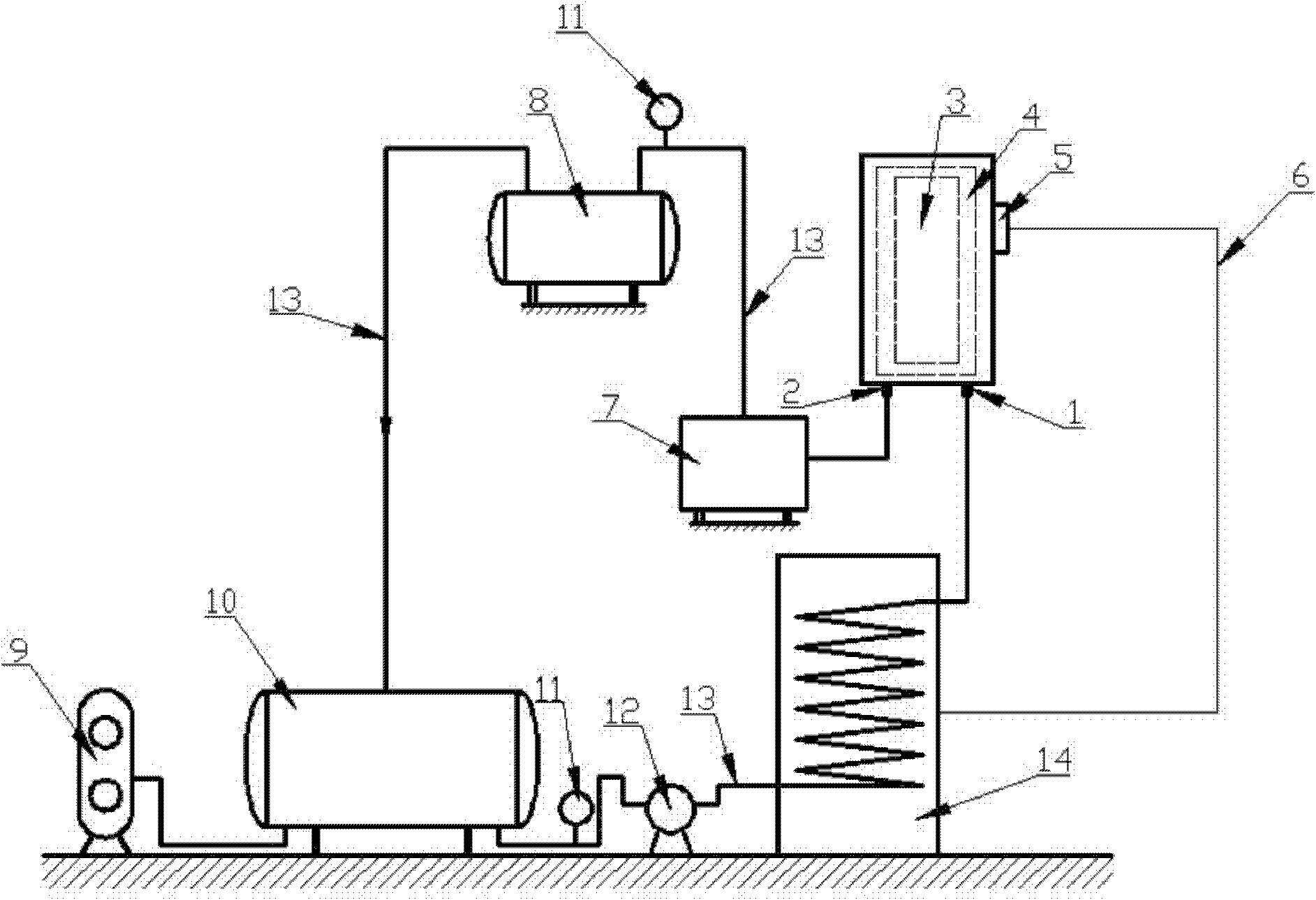 Method and system for adjusting temperature of extruding and casting pressure chamber