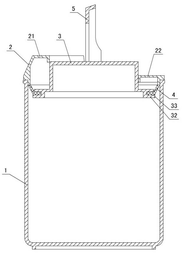 Pulled seal type plastic easily-clamping pot