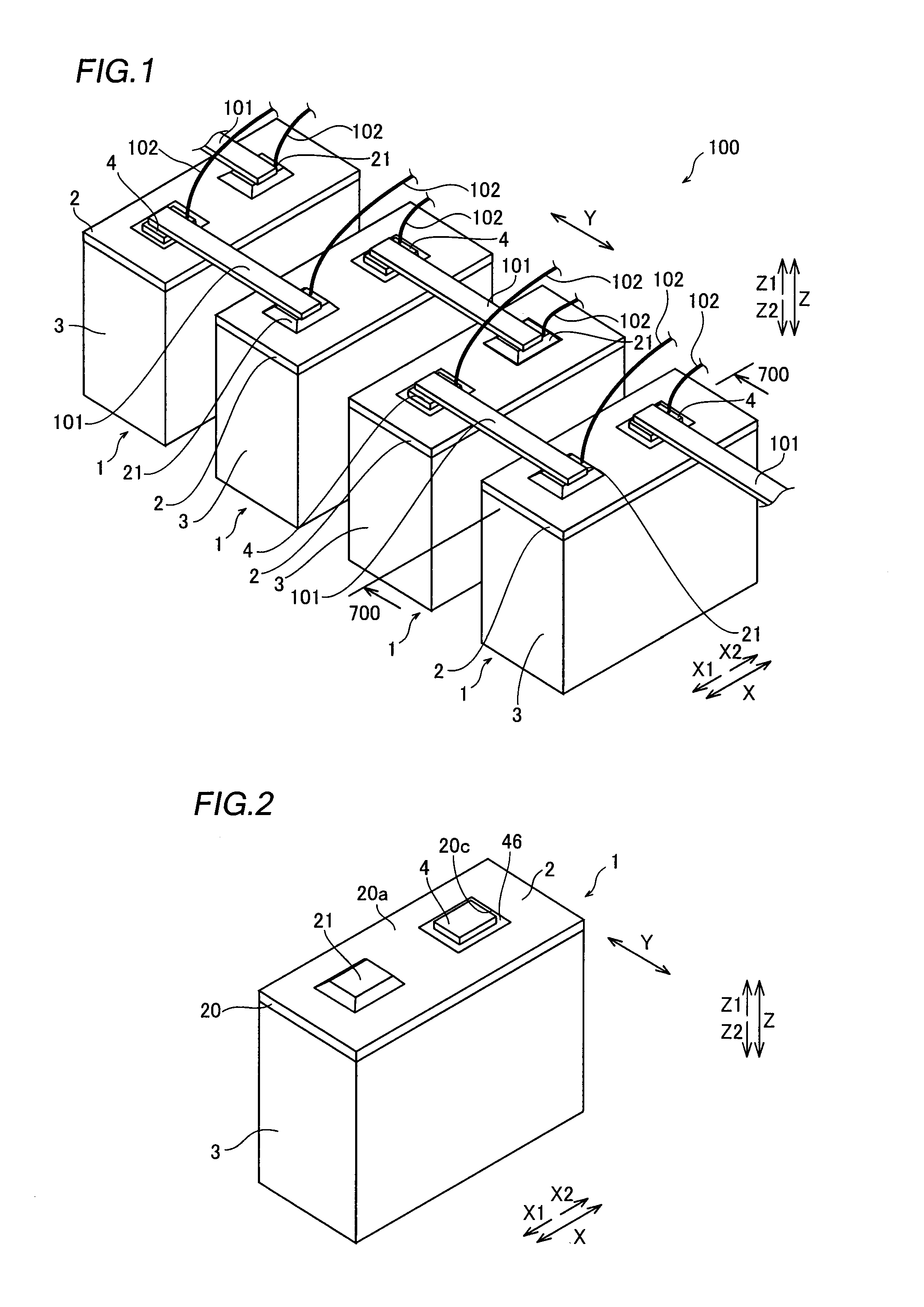 Negative electrode terminal and cover member for lithium ion battery, and lithium ion battery