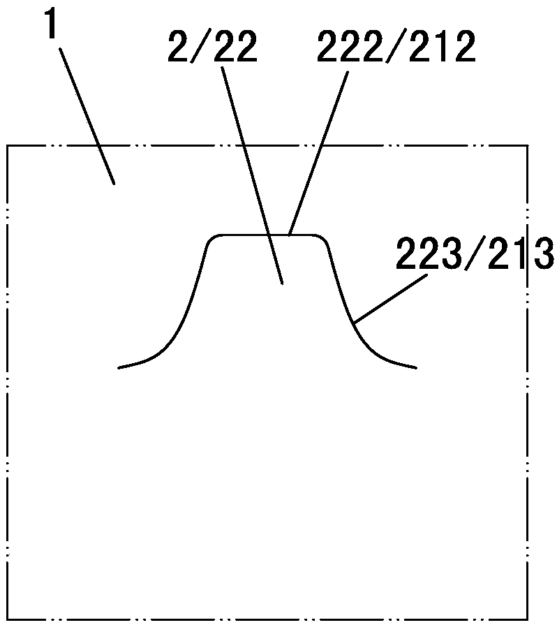 Fabric with ear piece structure formed by knitting and knitting method thereof
