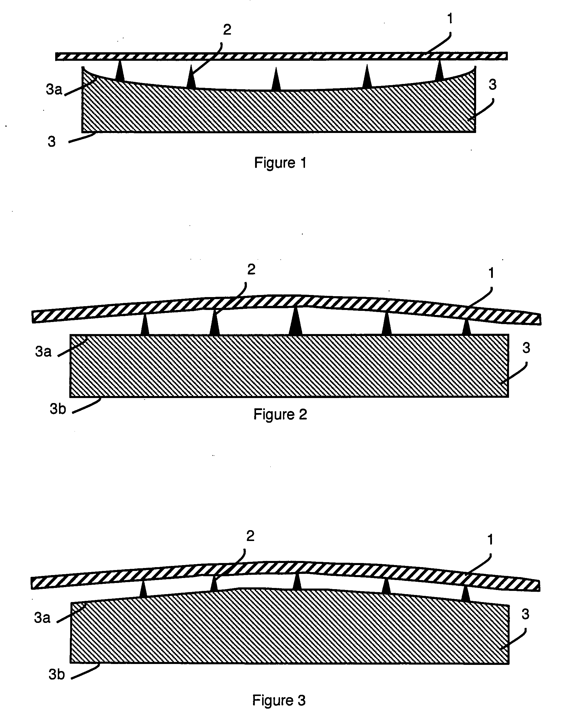 Device for Recording Data Comprising Mirodots With Free Ends Forming a Convex Surface and Method for the Production Thereof