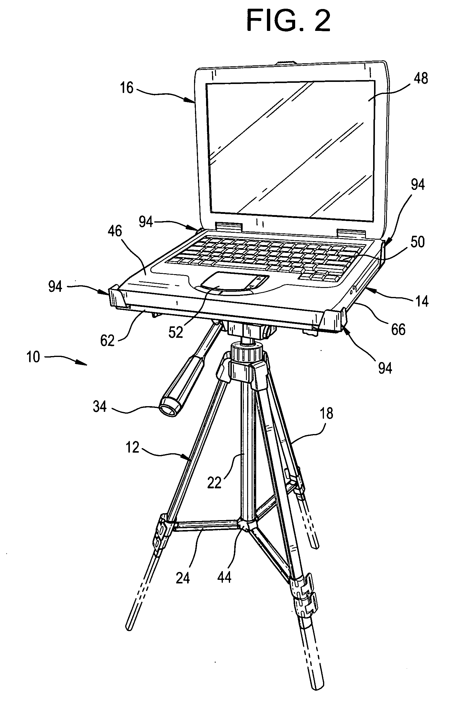 Laptop computer stand