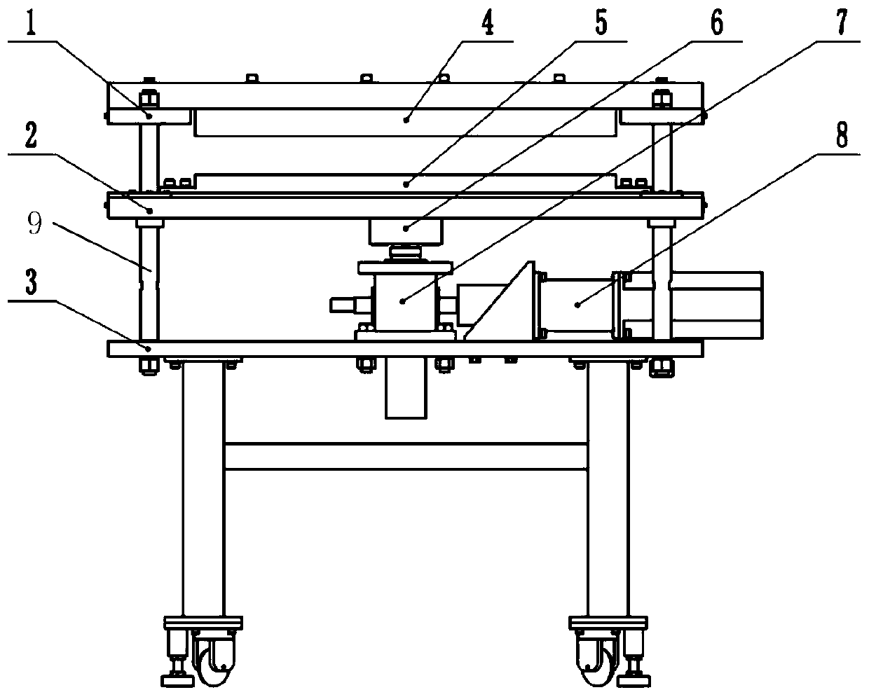 Flexible loading platform suitable for plate laser bending forming