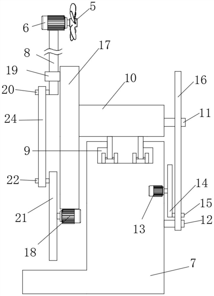 Power distribution cabinet protection device with heat dissipation function