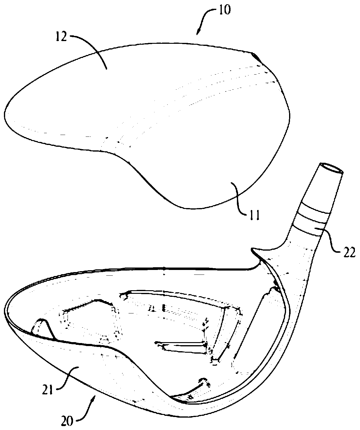 Hollow wood golf club head structure