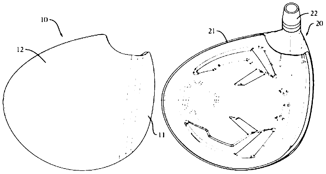 Hollow wood golf club head structure