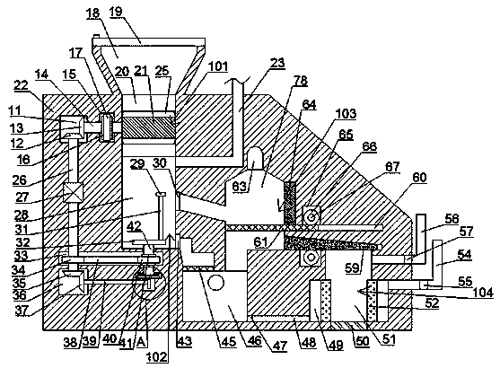 Green magnetization treatment device for medical waste garbage