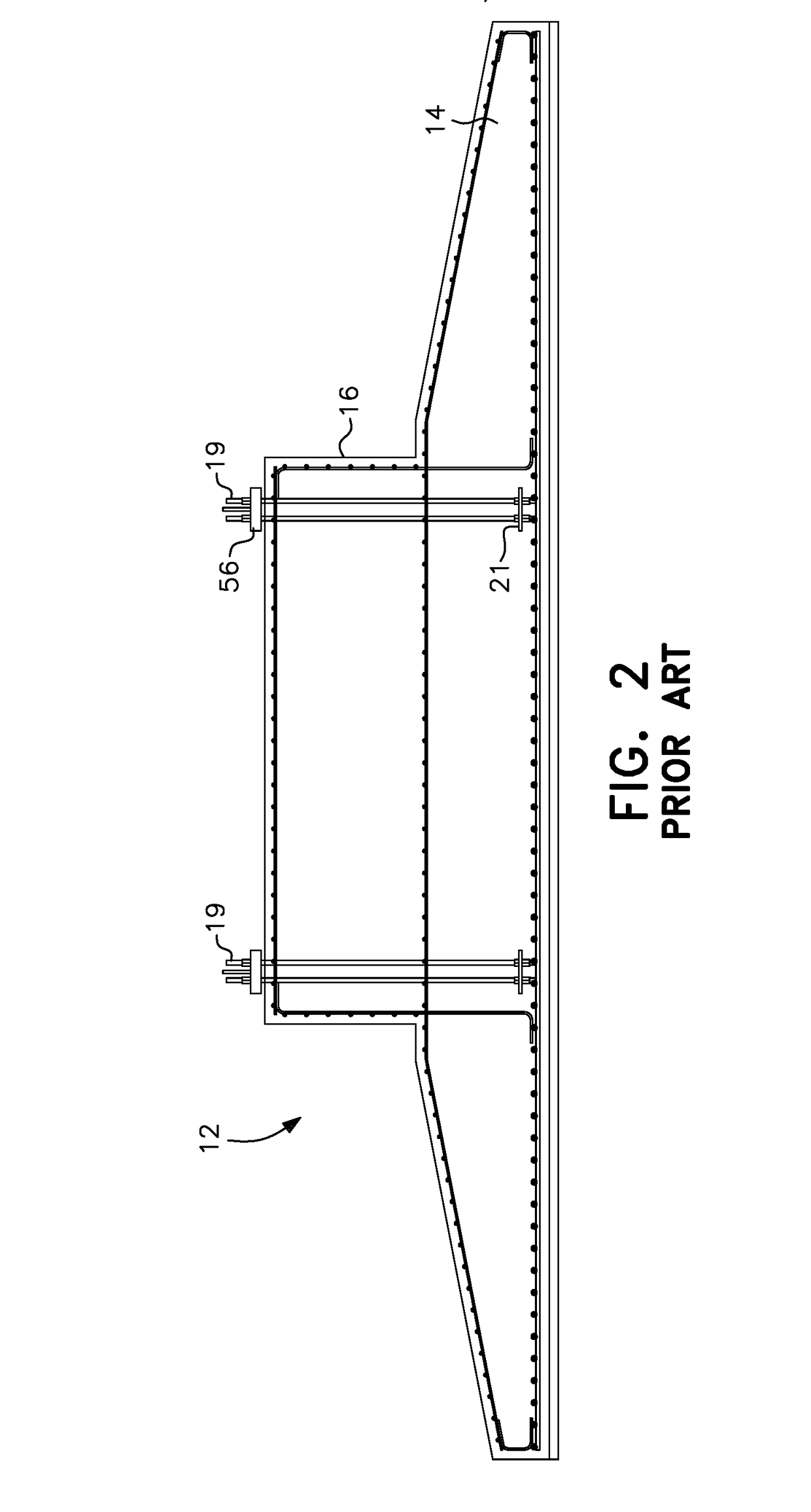 Retrofit reinforcing structure addition and method for wind turbine concrete gravity spread foundations and the like