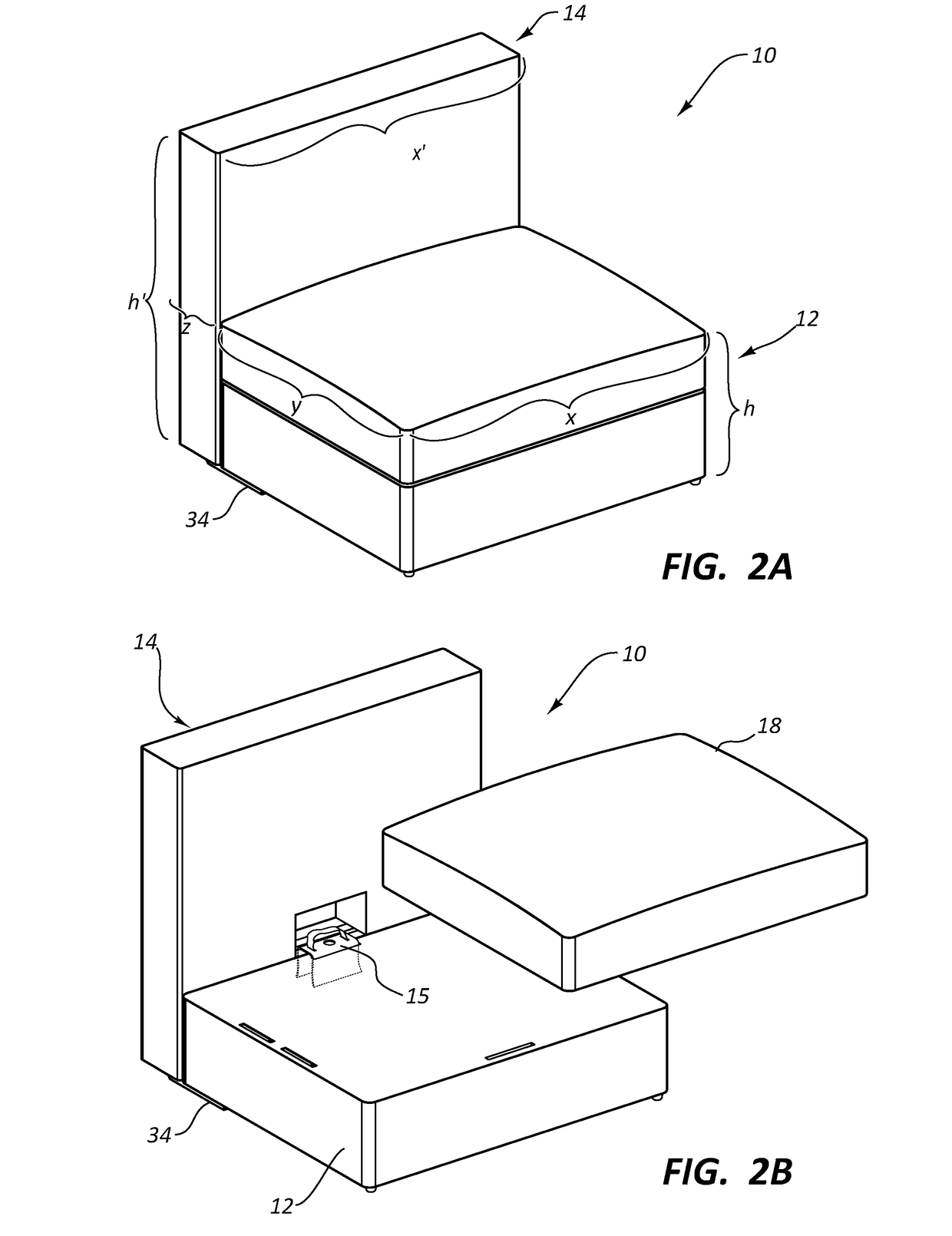 Furniture system with recliner assembly