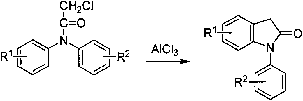 Preparation method for 1-aryl-2-indolinone derivatives
