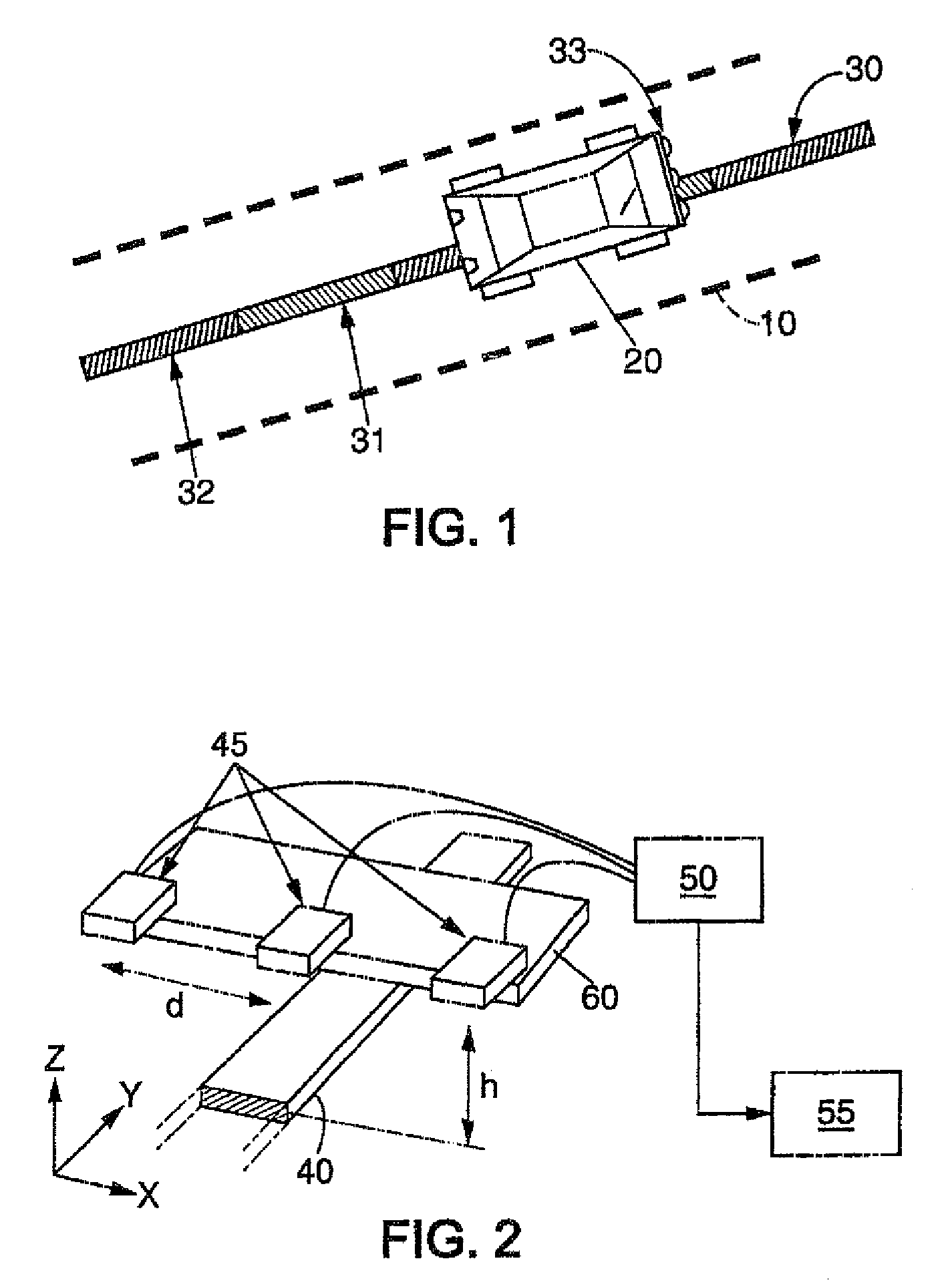 Driving assistance system for interaction between a mobile element and an infrastructure