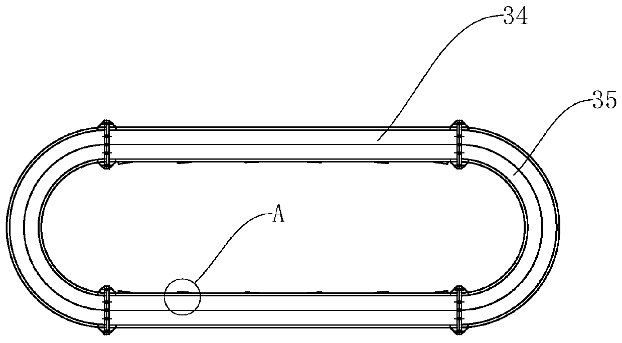 Loading device and method for horizontal tension test for quasi-rectangular shield segment