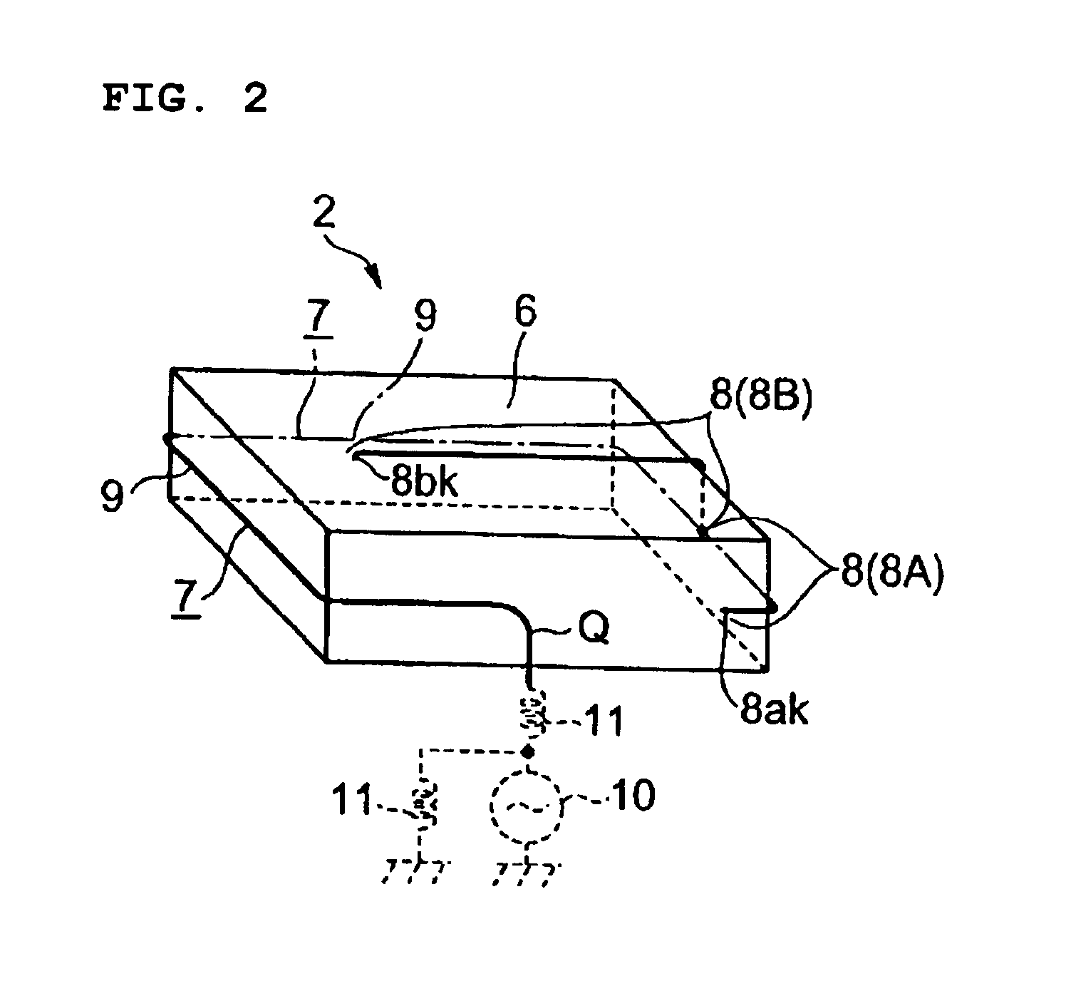 Surface mount antenna, antenna device using the same, and communication device