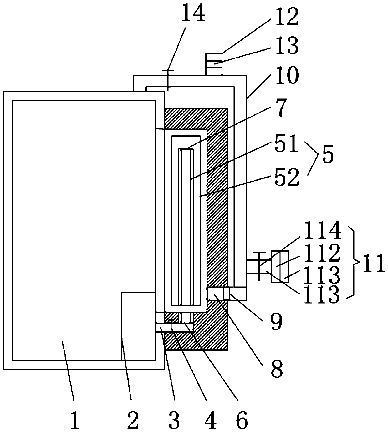 Small pit type furnace with tail gas recycling device