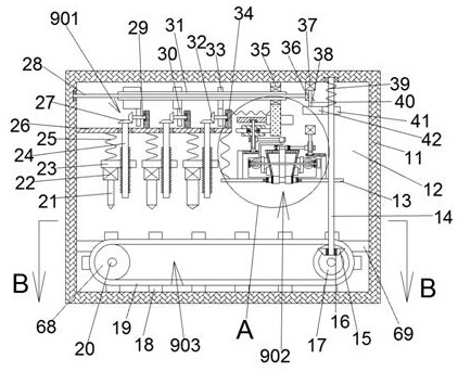 Drilling device capable of automatically selecting pre-drilling drill bits