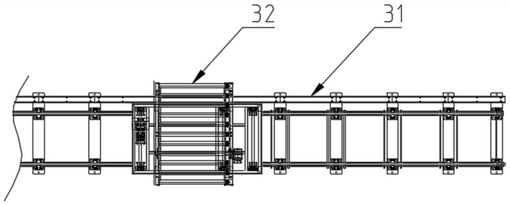 An intelligent conveying system for an intelligent spinning production line