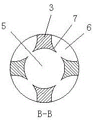 Internal-fixing hollow screw for intercondylar eminence and capable of being demounted and taken out