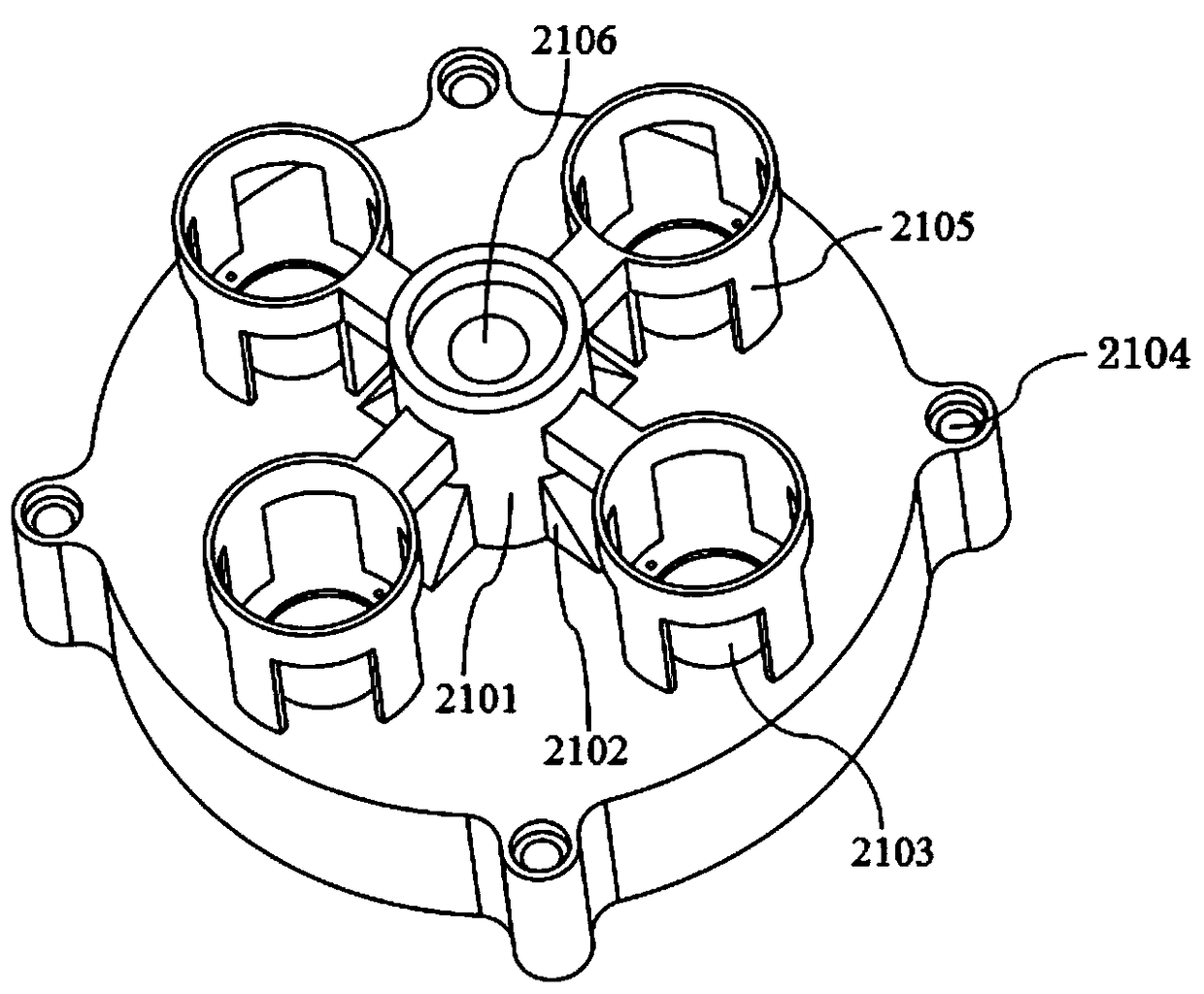 High-altitude slow-descent device based on magnetorheological fluid damper